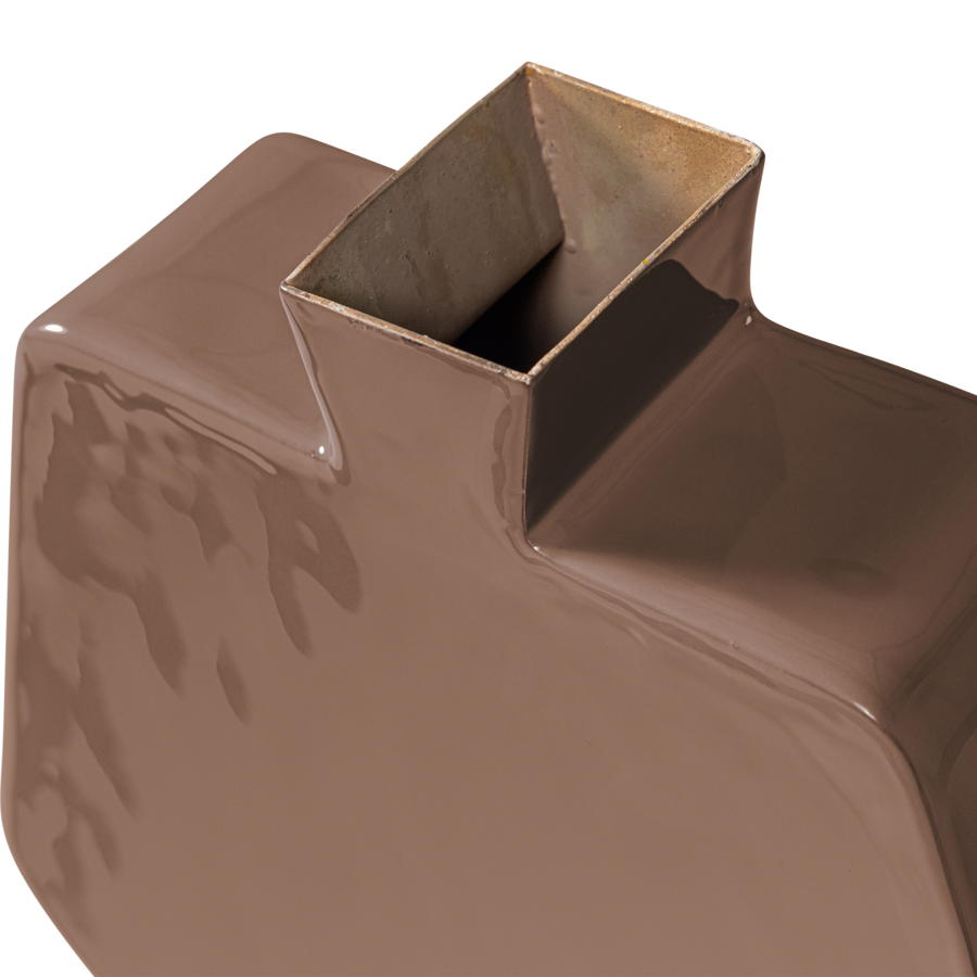 Kimi vaas 20 x 21 cm metaal oudroze