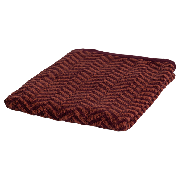 Suna plaid 130 x 170 cm katoen bordeauxrood/paars