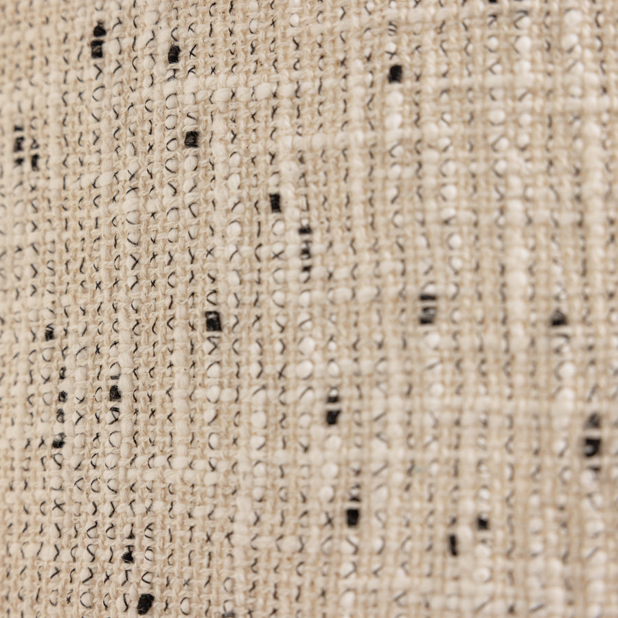 Loft hanglamp metaal/boucle naturel met stippen