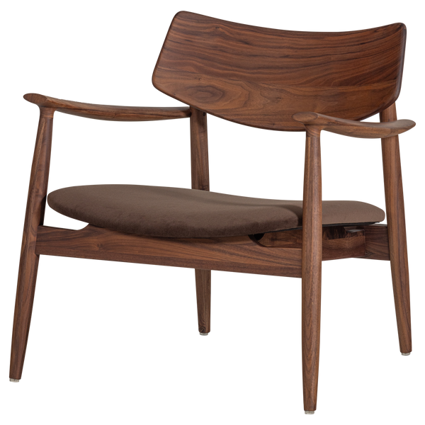 Bask fauteuil walnoothout bruin