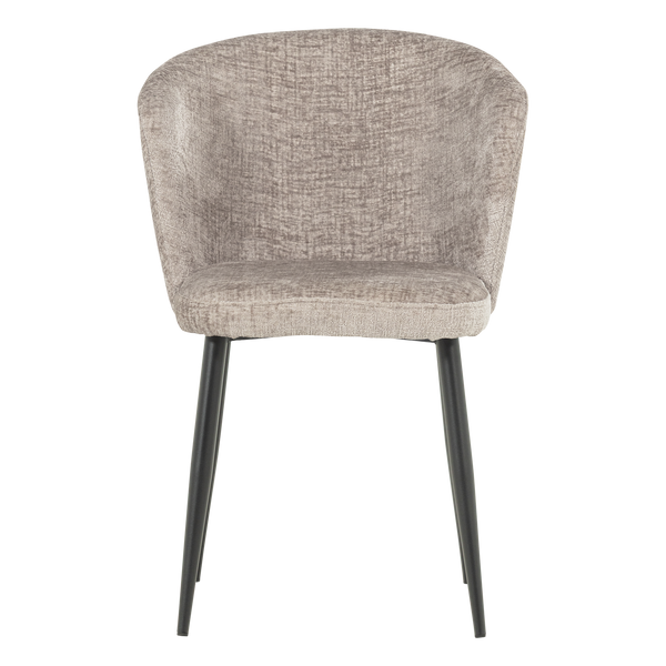 Luse eetkamerstoel velvet beige - set van 2