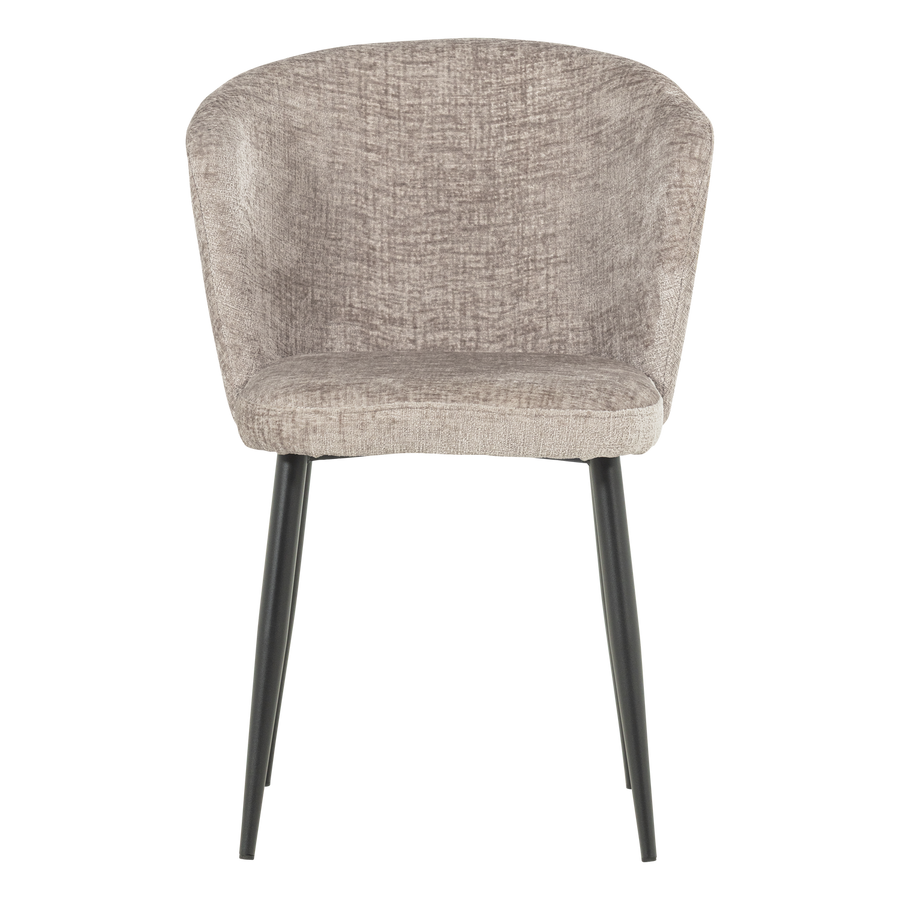 Luse eetkamerstoel velvet beige - set van 2