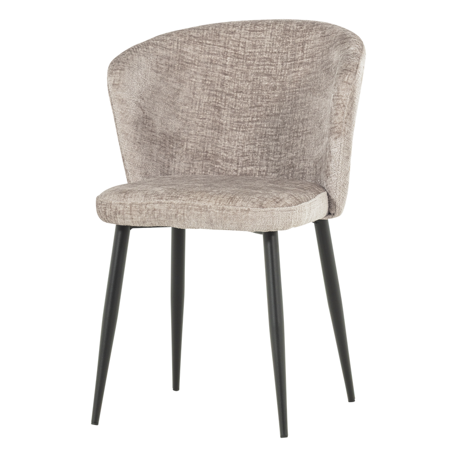 Luse eetkamerstoel velvet beige - set van 2