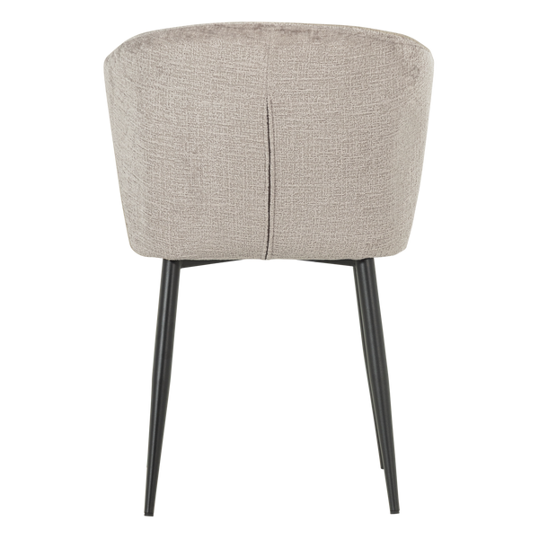Luse eetkamerstoel velvet beige - set van 2