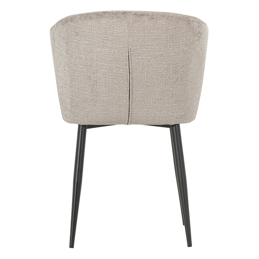 Luse eetkamerstoel velvet beige - set van 2