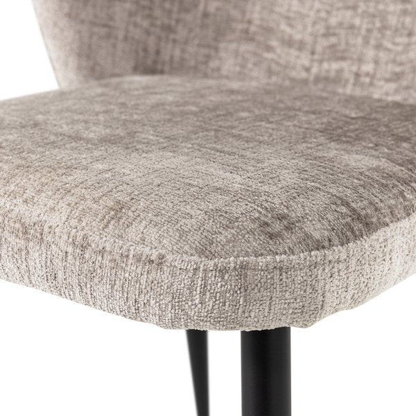 Luse eetkamerstoel velvet beige - set van 2