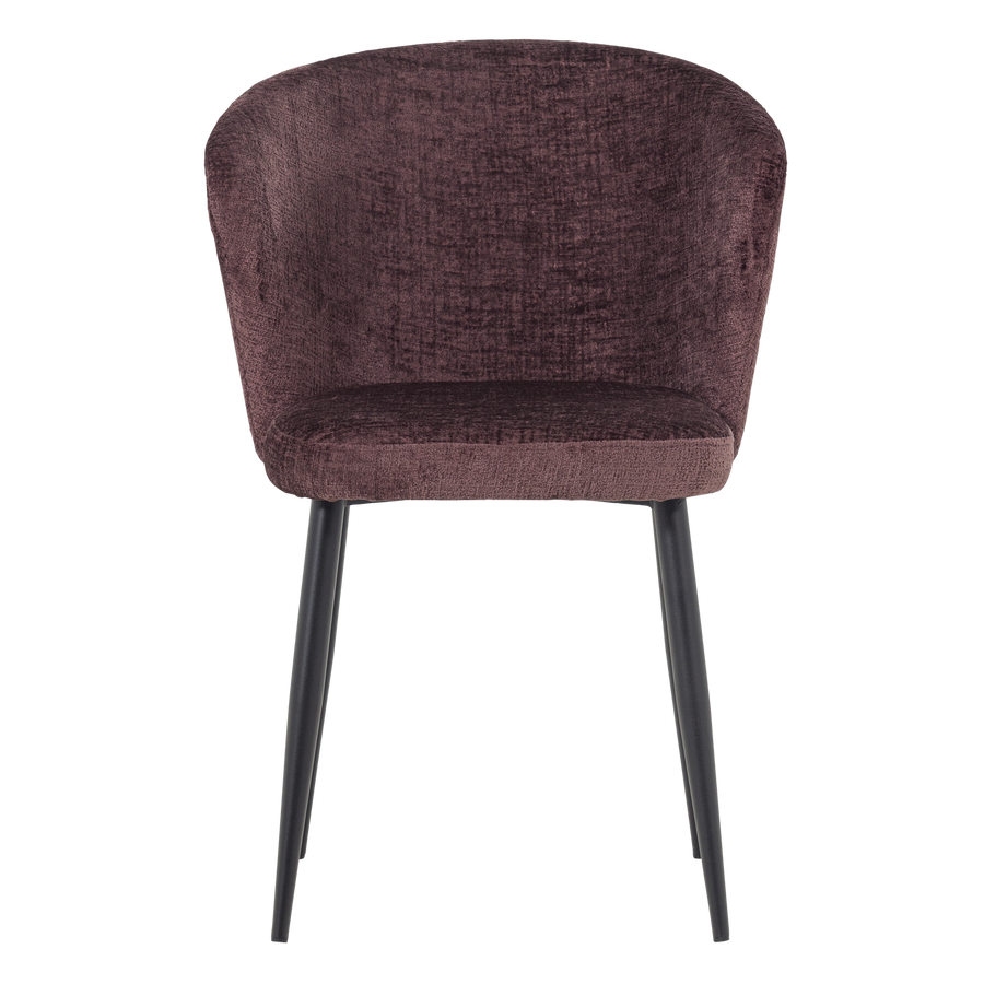 Luse eetkamerstoel velvet paars - set van 2