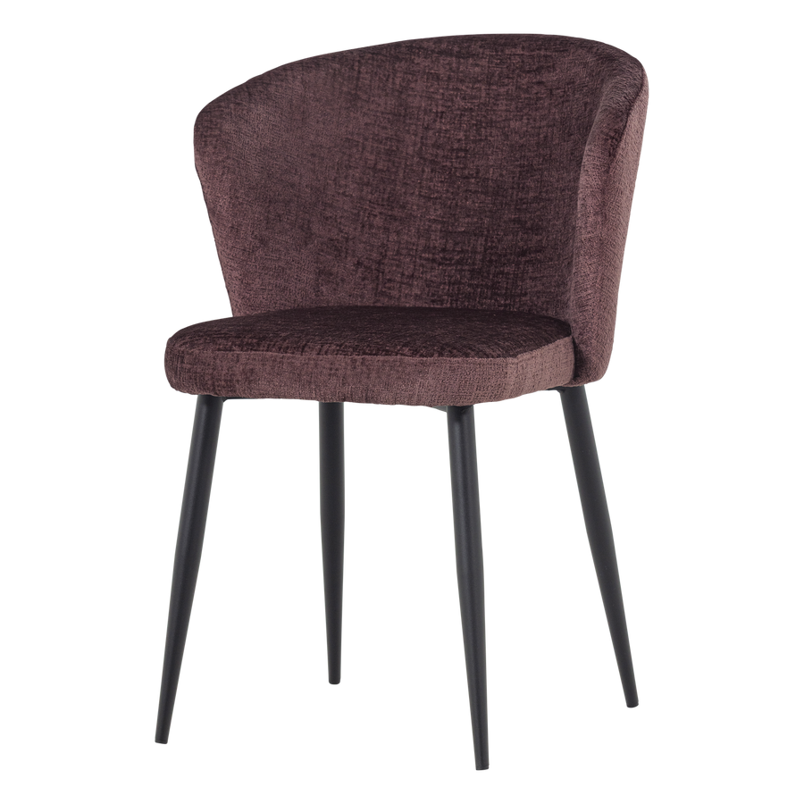 Luse eetkamerstoel velvet paars - set van 2