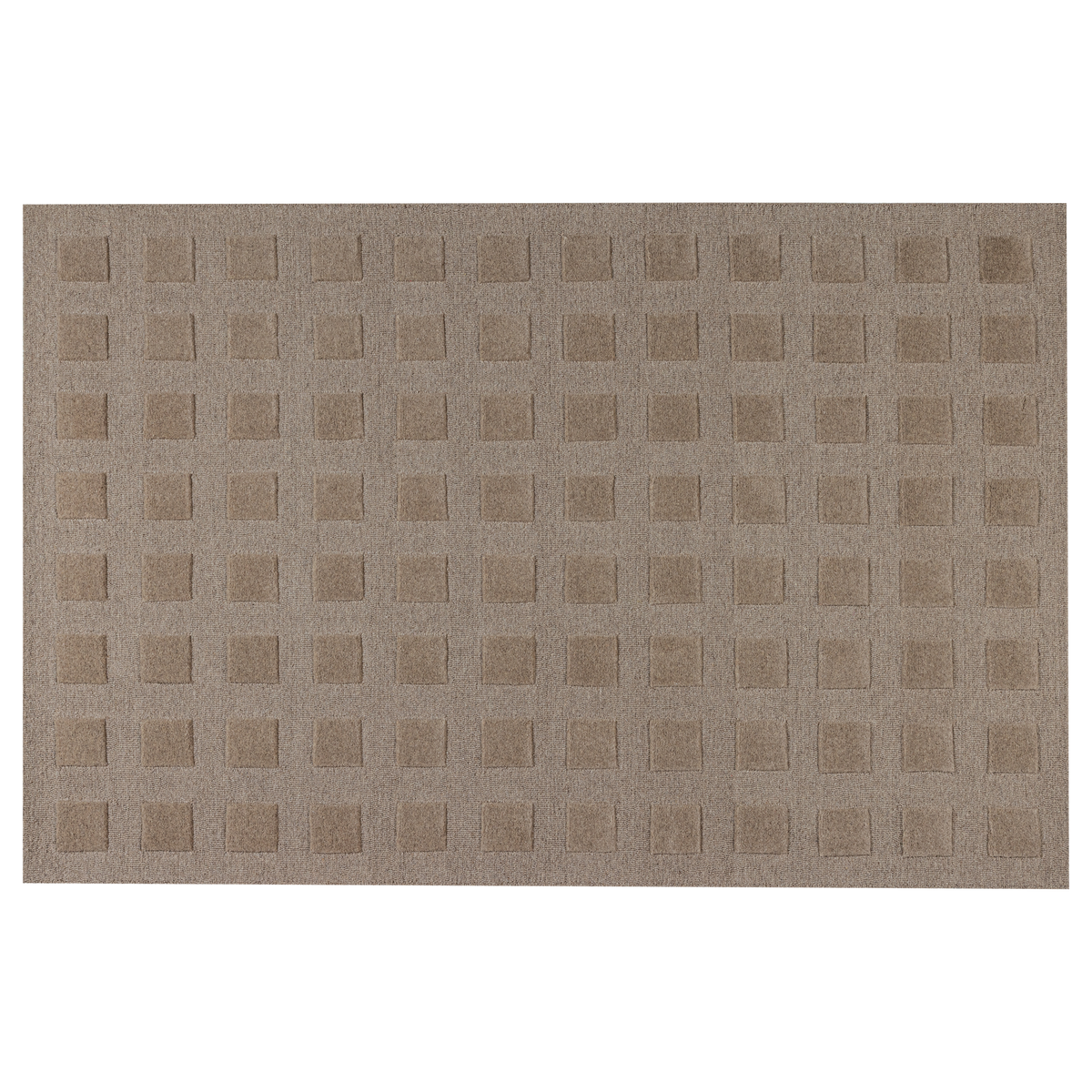 Veya vloerkleed 170 x 240 cm wol/katoen zand