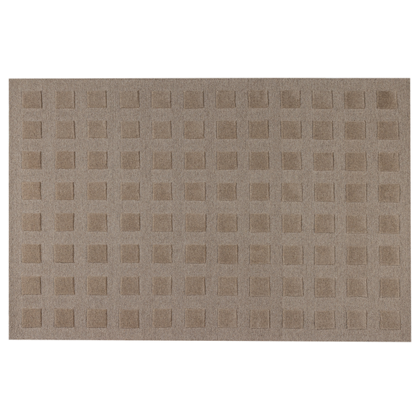 Veya vloerkleed 170 x 240 cm wol/katoen zand