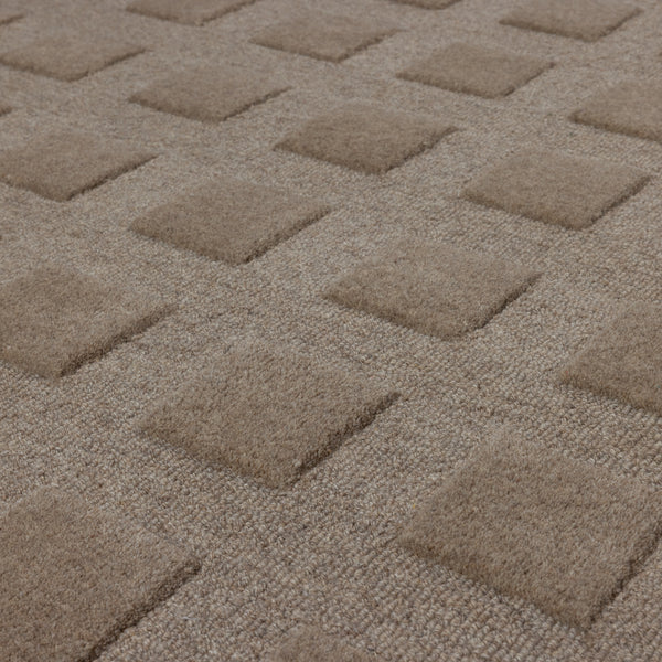 Veya vloerkleed 200 x 300 cm wol/katoen zand