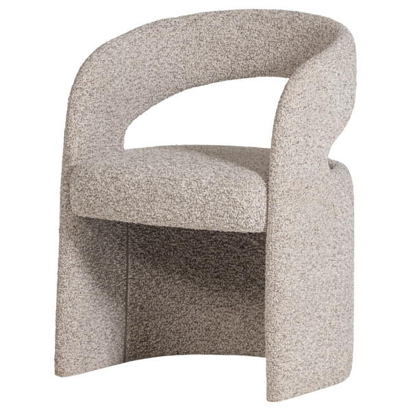 Lanor eetkamerstoel grove boucle naturel