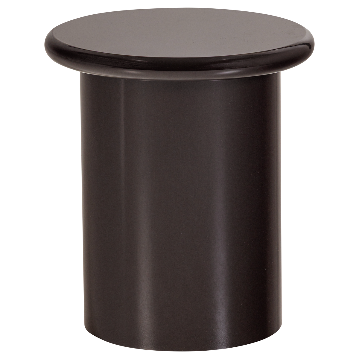 Mavon bijzettafel mdf hoogglans 45xo40 cm donkerbruin