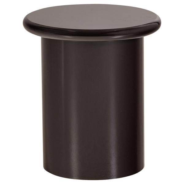 Mavon bijzettafel mdf hoogglans 45xo40 cm donkerbruin