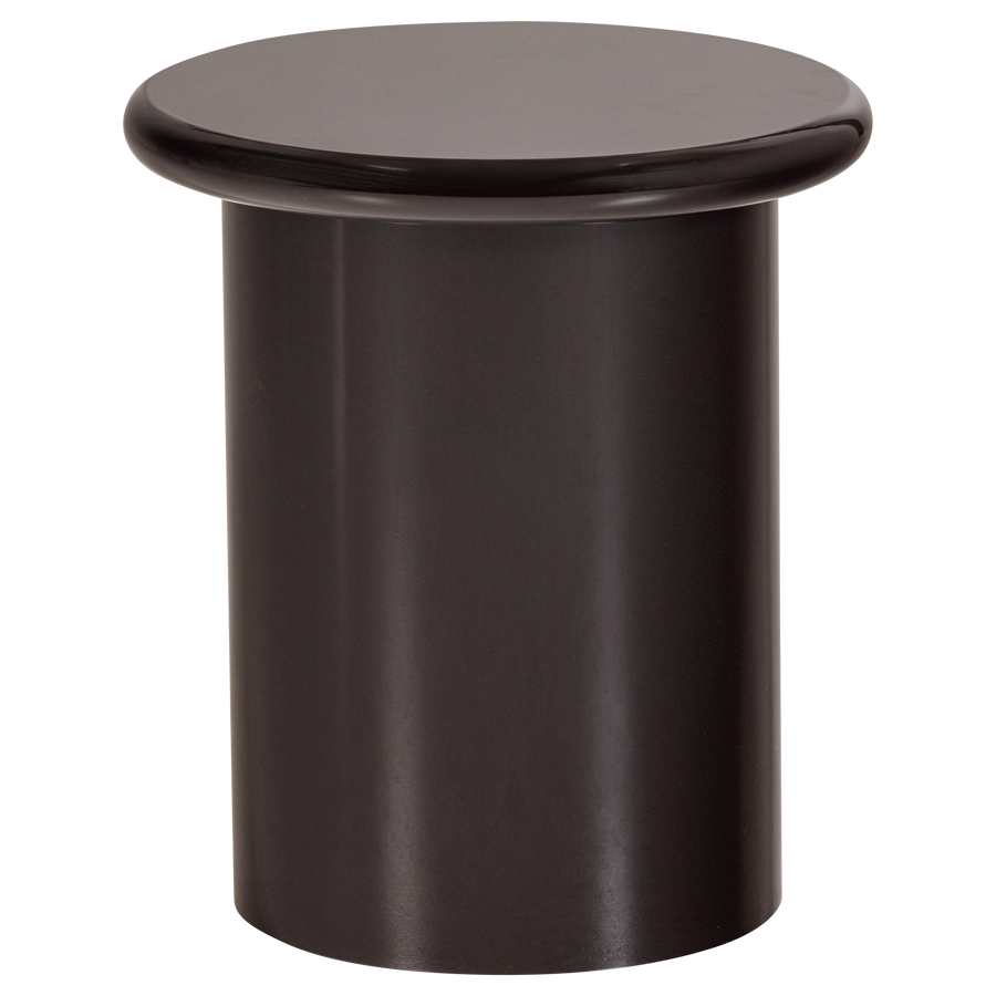 Mavon bijzettafel mdf hoogglans 45xo40 cm donkerbruin