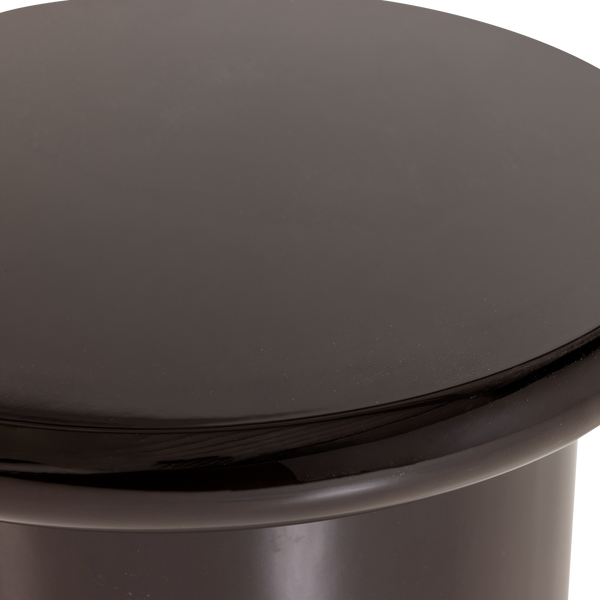 Mavon bijzettafel mdf hoogglans 45xo40 cm donkerbruin