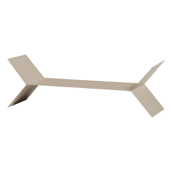 Lorin wandplanken metaal zand - set van 3