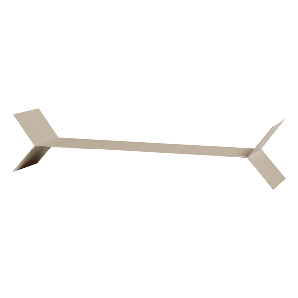 Lorin wandplanken metaal zand - set van 3