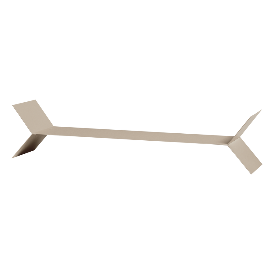 Lorin wandplanken metaal zand - set van 3
