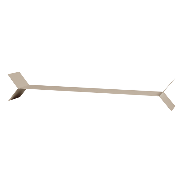 Lorin wandplanken metaal zand - set van 3