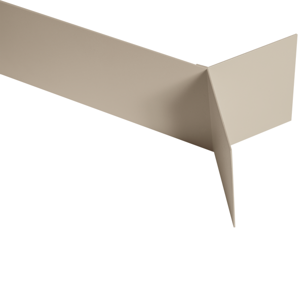 Lorin wandplanken metaal zand - set van 3