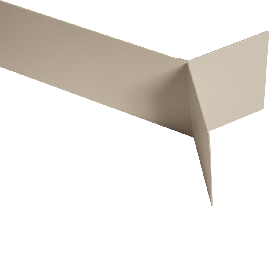 Lorin wandplanken metaal zand - set van 3