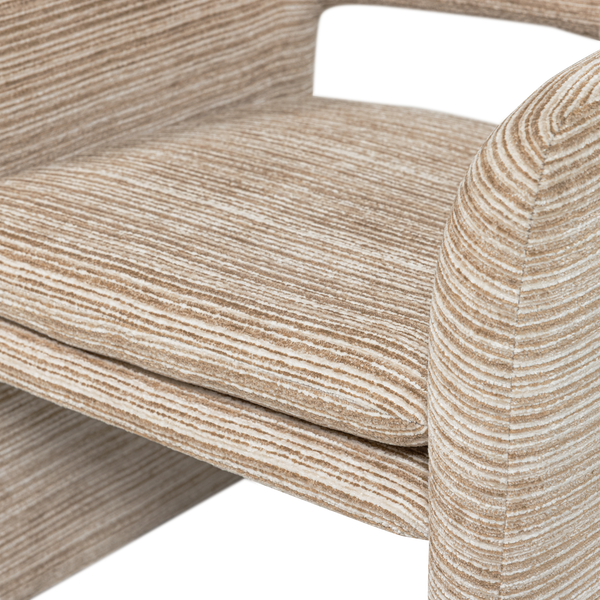 Lyric fauteuil streep dessin naturel
