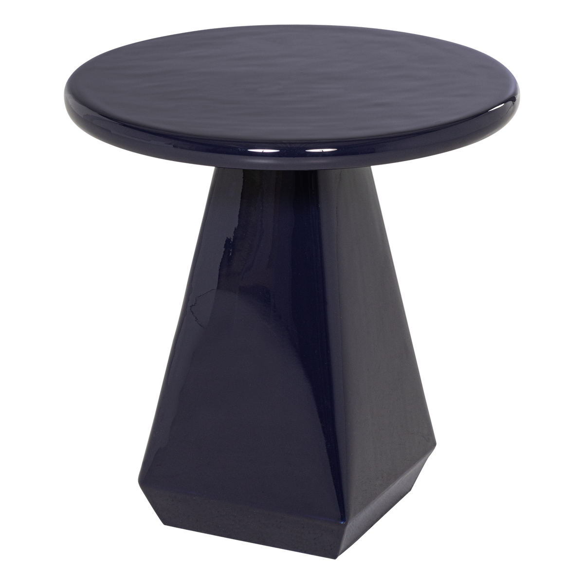 Lavo bijzettafel metaal hoogglans donkerblauw