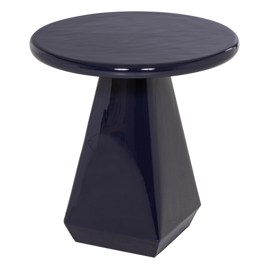 Lavo bijzettafel metaal hoogglans donkerblauw