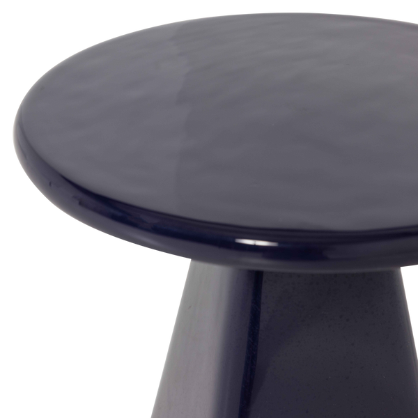 Lavo bijzettafel metaal hoogglans donkerblauw