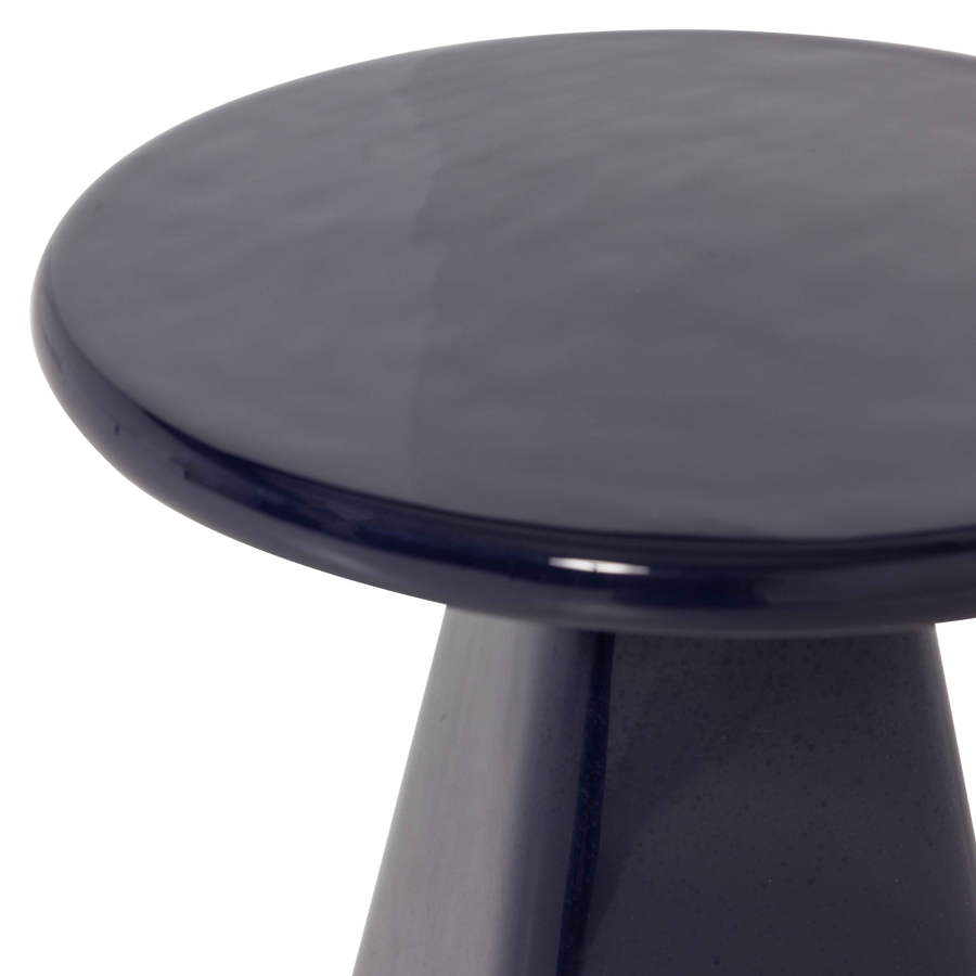 Lavo bijzettafel metaal hoogglans donkerblauw