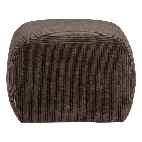Mojo base poef ribstof bruin