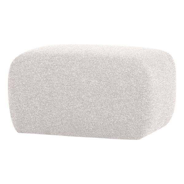 Mojo base poef boucle ecru melange