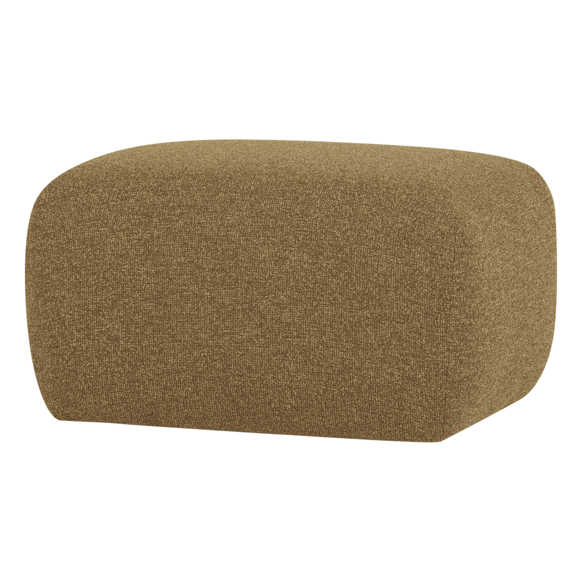 Mojo base poef boucle geel/bruin melange