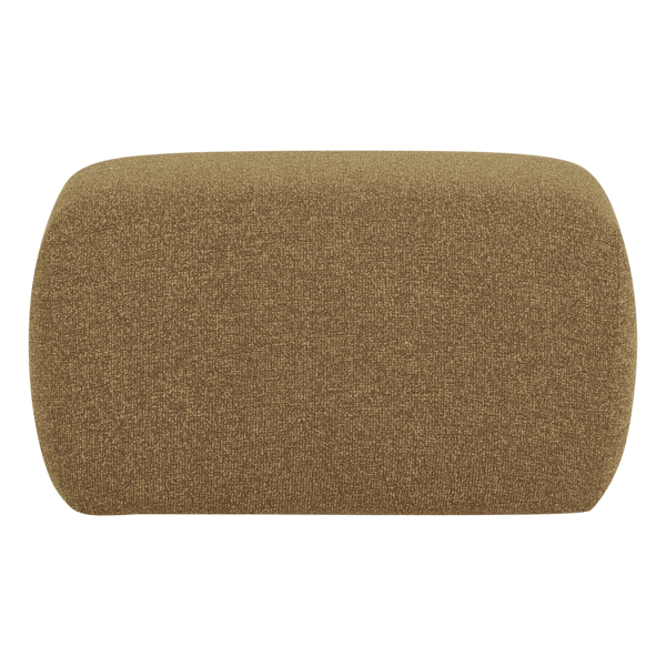 Mojo base poef boucle geel/bruin melange