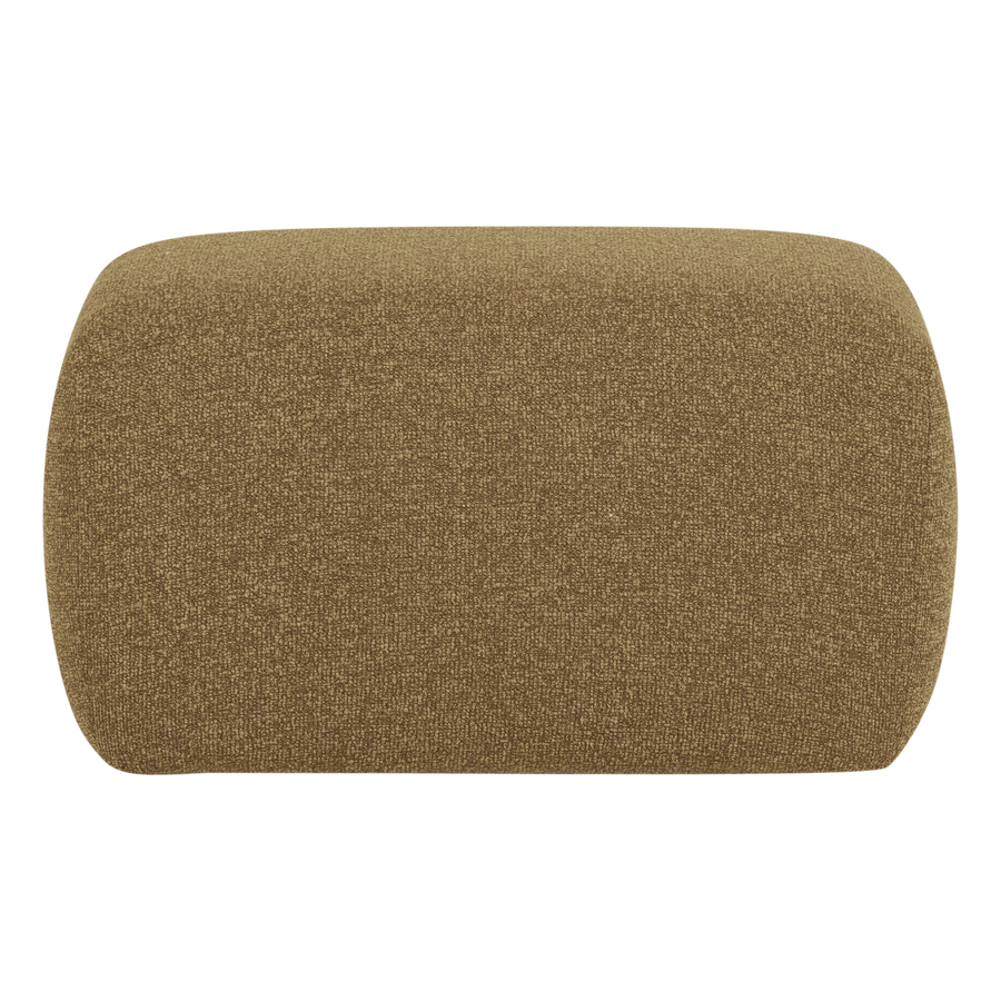 Mojo base poef boucle geel/bruin melange