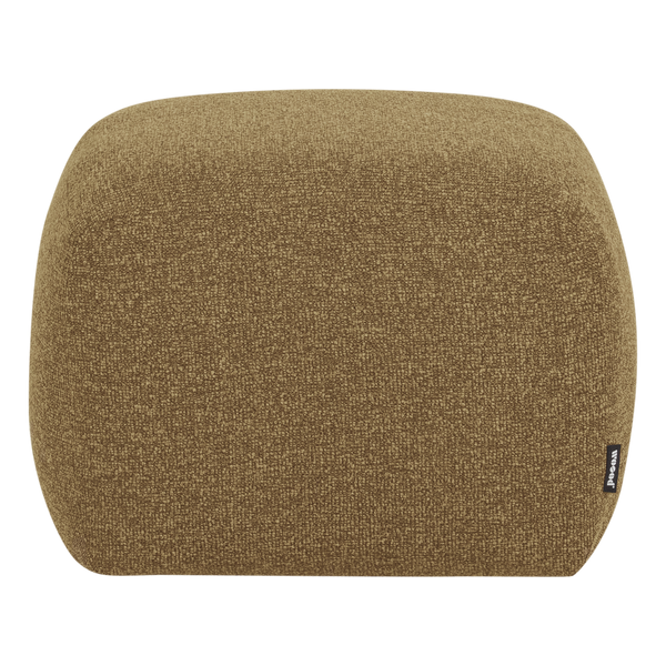 Mojo base poef boucle geel/bruin melange