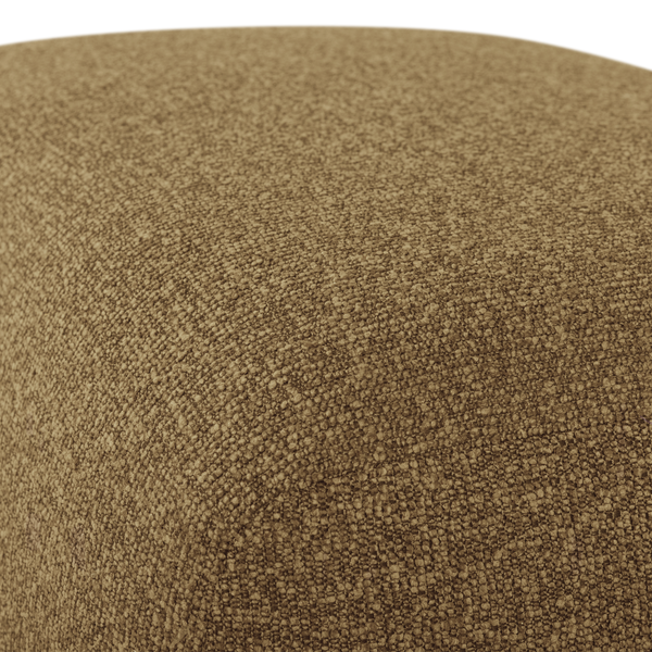 Mojo base poef boucle geel/bruin melange