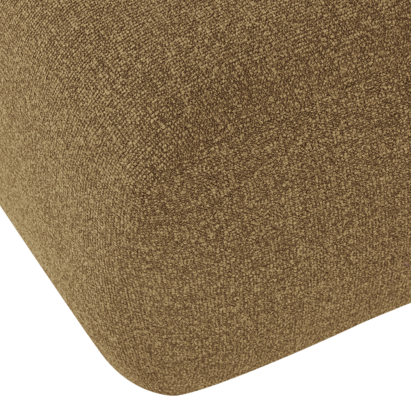 Mojo base poef boucle geel/bruin melange