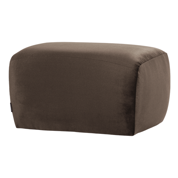 Mojo base poef velvet bruin
