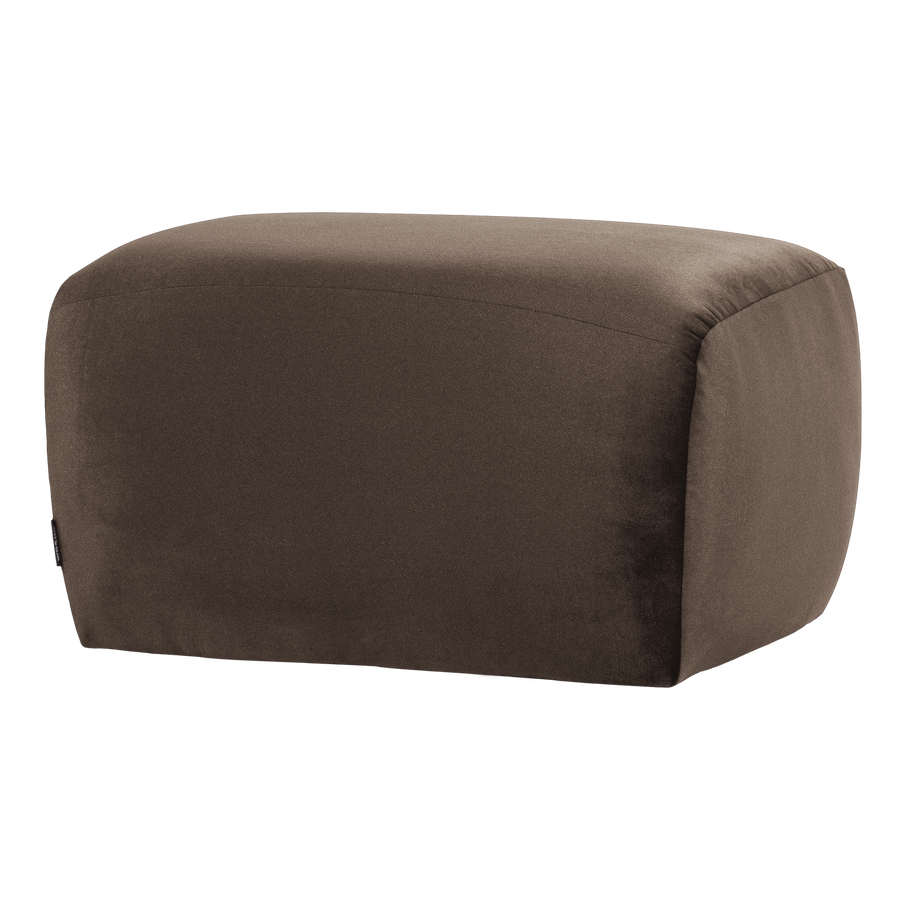 Mojo base poef velvet bruin