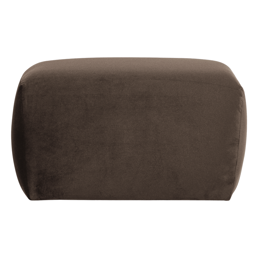 Mojo base poef velvet bruin