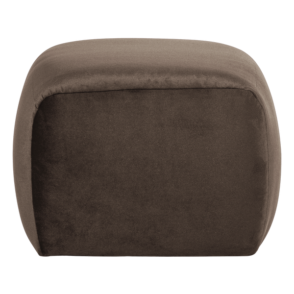Mojo base poef velvet bruin