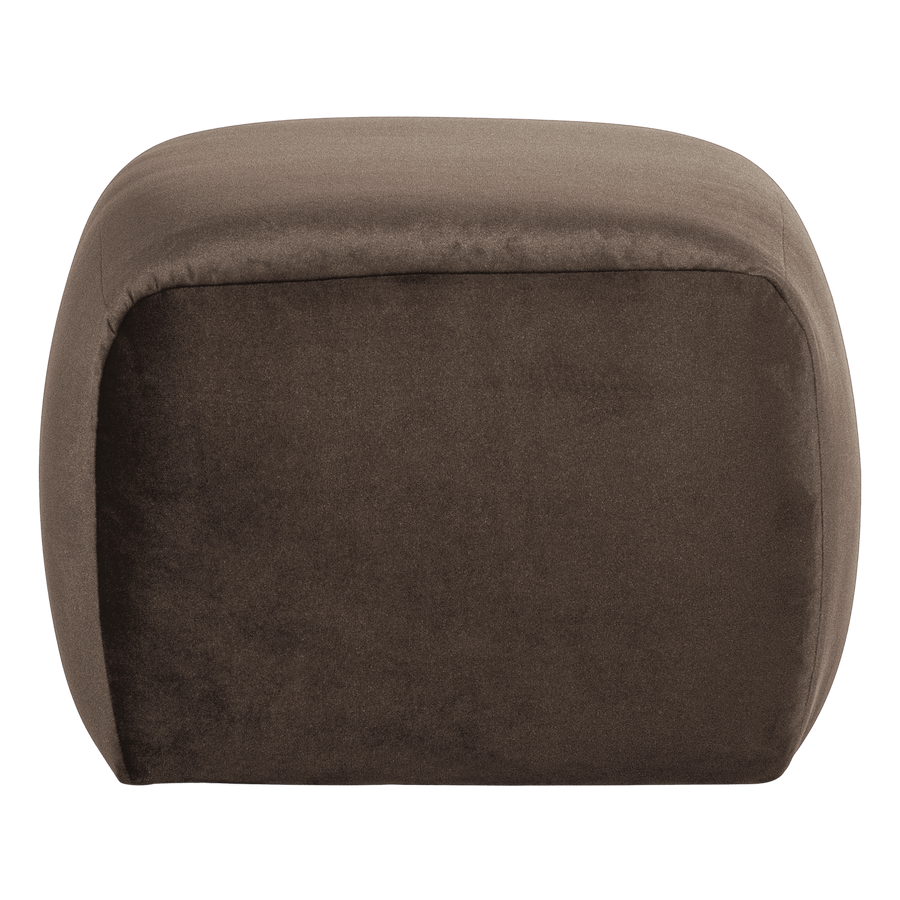 Mojo base poef velvet bruin