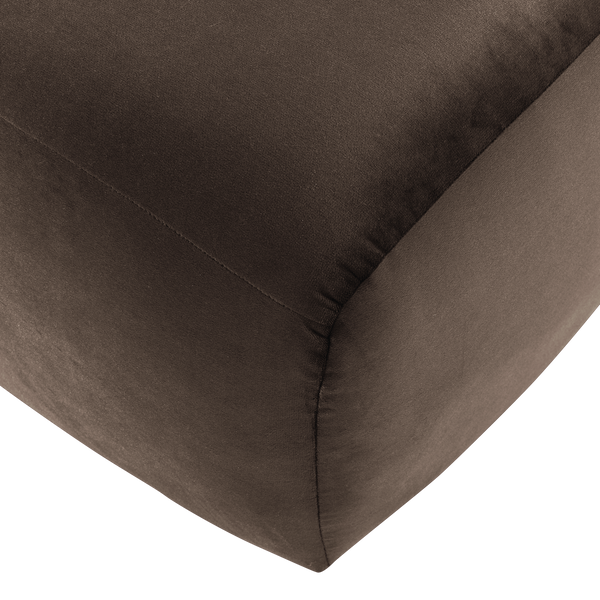 Mojo base poef velvet bruin