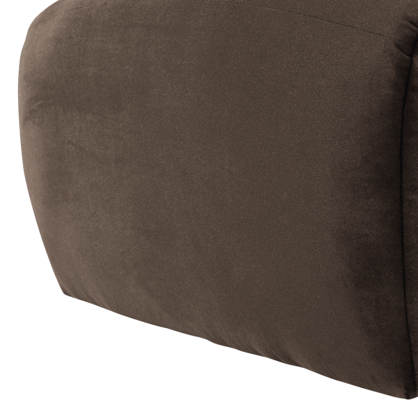 Mojo base poef velvet bruin