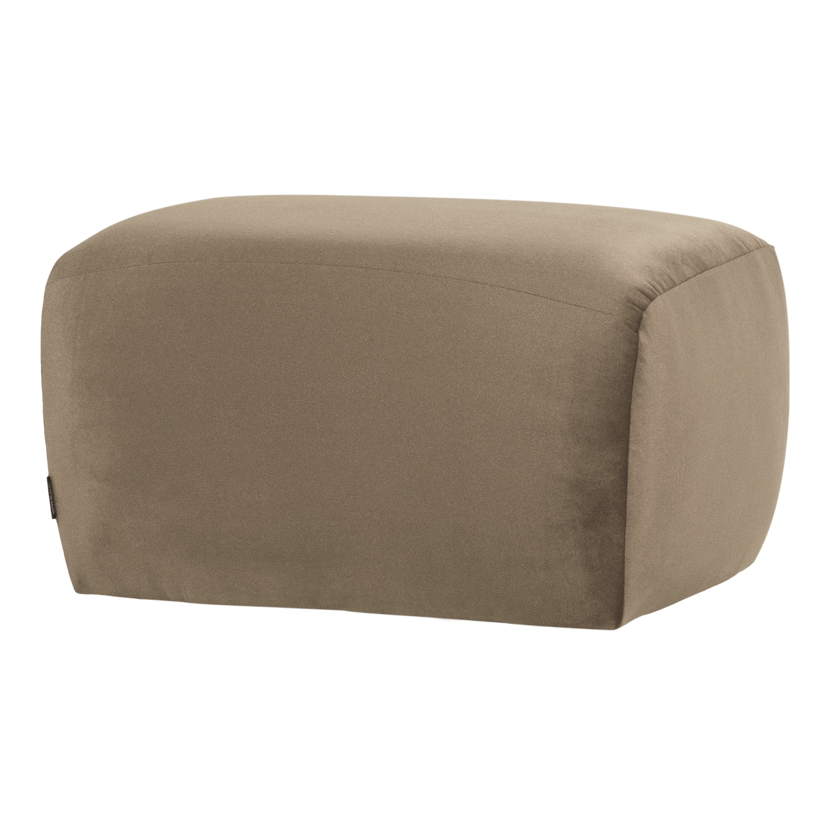Mojo base poef velvet khaki
