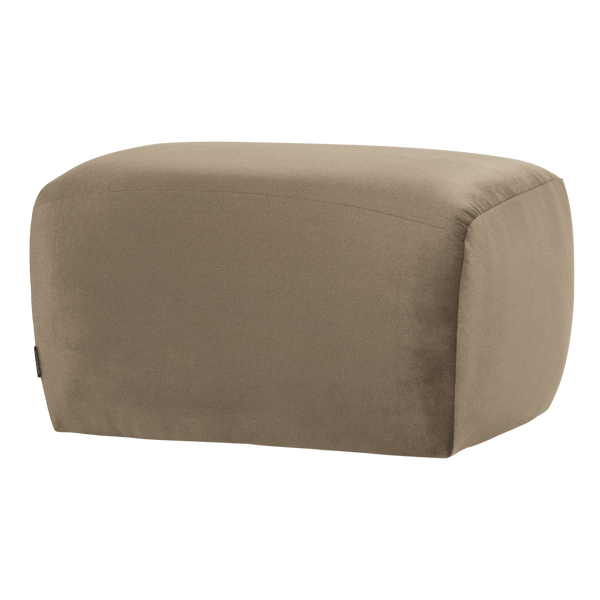 Mojo base poef velvet khaki