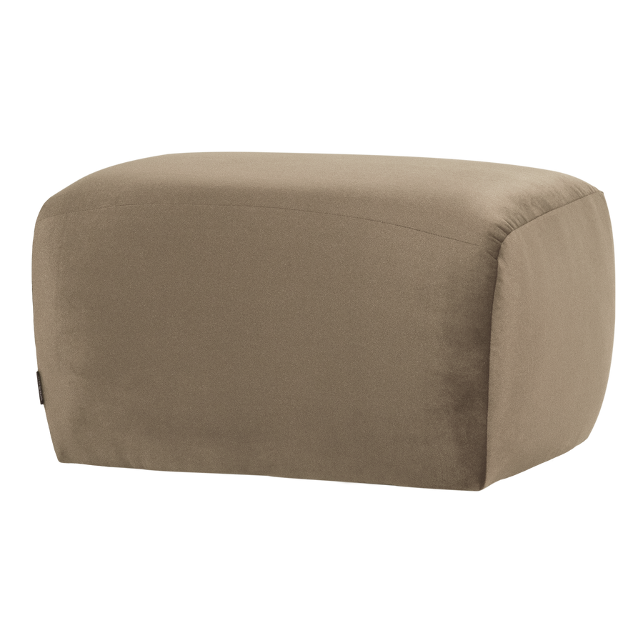 Mojo base poef velvet khaki