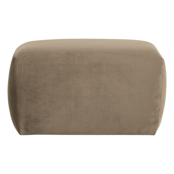 Mojo base poef velvet khaki